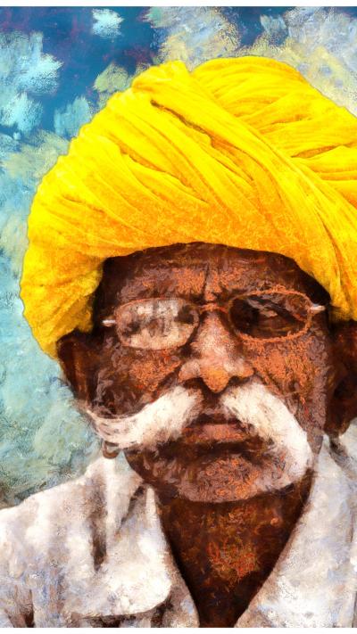 Old Islam Man Painting 